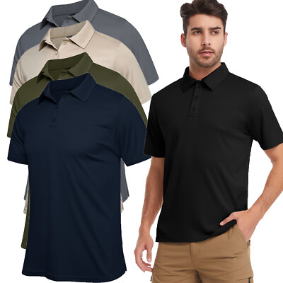 MEETWEE 3Rr Herren Poloshirt Basic Kontrast Stickerei Kurzarm Polohemd T-Shirt