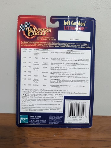 1998 Winners Circle JEFF GORDON Die Cast Car New Free Shipping - Picture 4 of 7