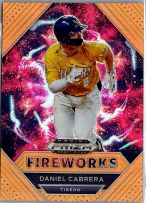 2020 Prizm DP Fireworks Prizms Neon Orange #8 Daniel Cabrera /50