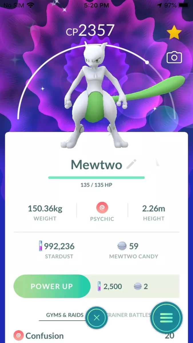 Pokemon Go ✨Shiny✨ Mewtwo