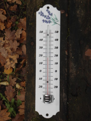 THERMOMETRE EMAILLE Lavande EMAIL VERITABLE 800°C NEUF FABRIQUE FRANCE Affaire!