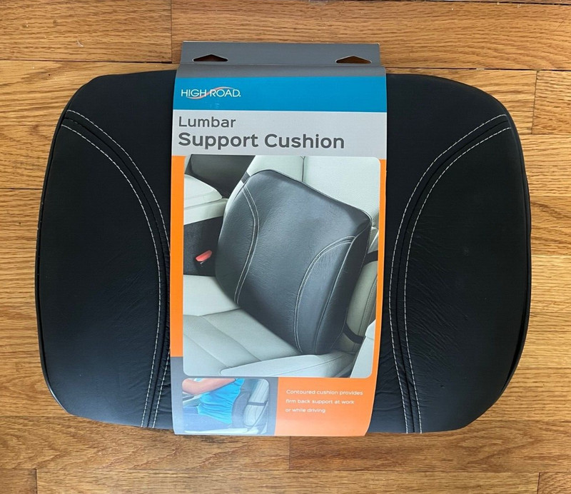 High Road Lumbar Support Cushion in Black