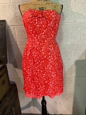 J Crew Linen Strapless Dress Red and Pink Size 0 | eBay J Crew Linen Strapless Dress Red and Pink Size 0 | eBay