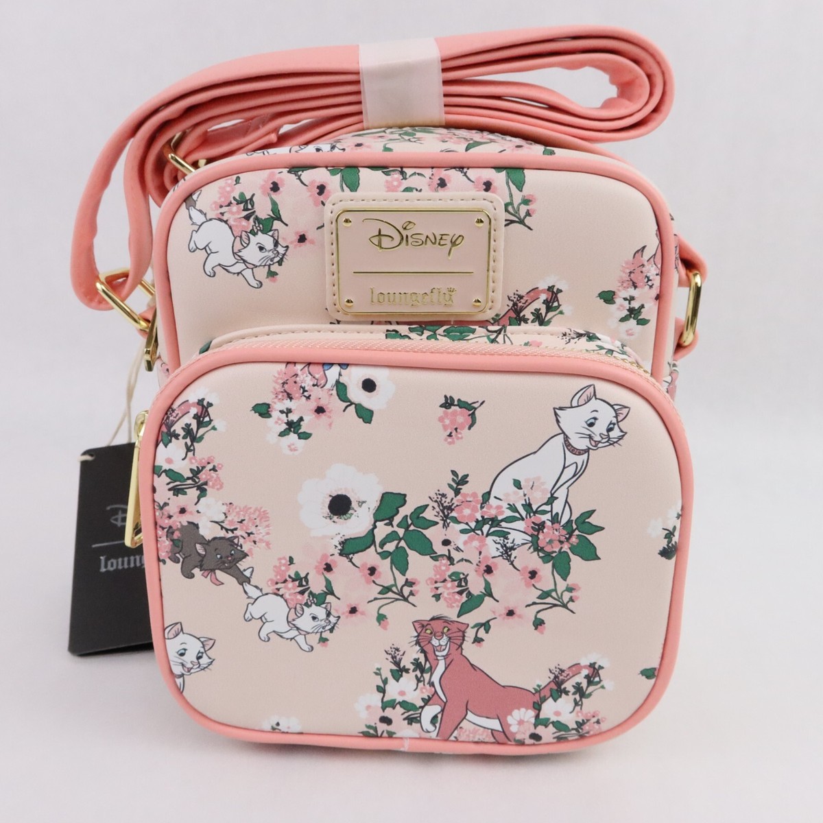 Loungefly Disney The Aristocats Crossbody Bag Purse Pink  display picture 2