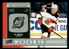2021-22 UD Series 1 Rookie Retrospective #RR-14 Ty Smith - New Jersey Devils