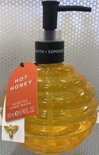 Asquith Somerset Hot Honey HONEYCOMB Scented Hand Wash Soap 16.9 oz Glass Jar