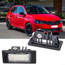 2x LED Kennzeichenleuchte Skoda Fabia 542 FCL ab 2010 licht Wagenummer