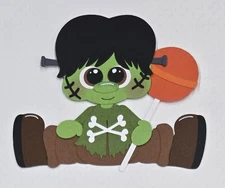 Franky Boy Sitting. Scrapbook, Card making Paper Piecing.