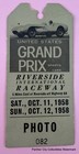 Original 1958 Press Pass United States Grand Prix Riverside Raceway USAC Racing — photo 1
