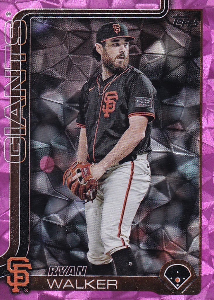 RYAN WALKER TOPPS UPDATE FOIL PINK DIAMANTE GIANTS #US-179 2025 25