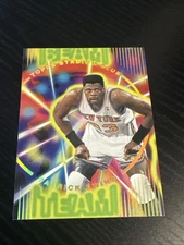 1995-96 Stadium Club Beam Team UNCUT  RARE Patrick Ewing Knicks HOF L@@K SP
