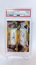 2024 Bowman's Best Leo De Vries ,Ethan Salas Dual Auto Gold Refractor /50 PSA 9