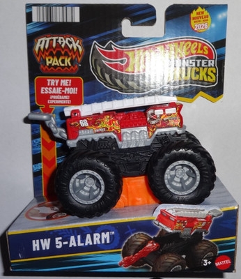 2026 Hot Wheels Monster Trucks Big Foot Attack Pack VHTF, MOC