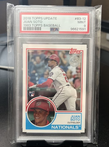 2018 Topps Update Juan Soto Rc (1983 Topps) #83-12 PSA 9 Mint *Nationals*
