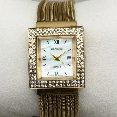 Cenere 721 Gold Tone Quartz Marcasites Needs Battery Cenere Wristwatches for sale - eBay main image 3