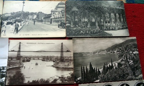 JOB LOT VINTAGE POSTCARDS 1900s on: RP: FRANCE : LE HAVRE: PARIS: NIMES CHARTRES - Picture 4 of 11