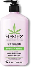 Hempz Natural Hemp Seed Oil Body Moisturiser Lotion Cream w/ Shea Butter - 500ml
