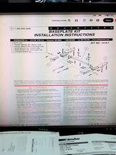 1419-7 Roadmaster Base Plate Cross Bar Style NEW