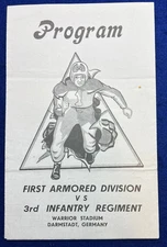 1945 3rd Infantry / First Armored Division WWII Germany Occupation Football Game