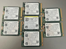 Lot of (7) Sk Hynix 512GB NVMe PCIe M.2 laptop SSD drives