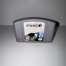 Virtual Pool 64 (Nintendo 64, 1998, N64) Authentic, cartridge only Tested & Work