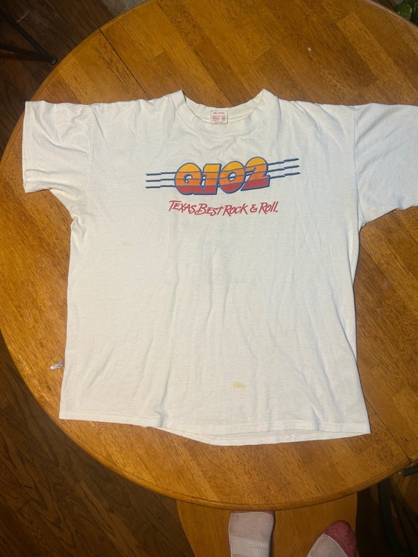 ZZ Top vintage concert shirt Texas State fair Cotton Bowl Dallas tx 1991 Q102