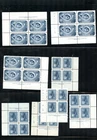 LOT 35812 MINT NH OG 371-372 EIGHT PLATE BLOCKS 5 FDC UPU - CONGRESS  CANADA