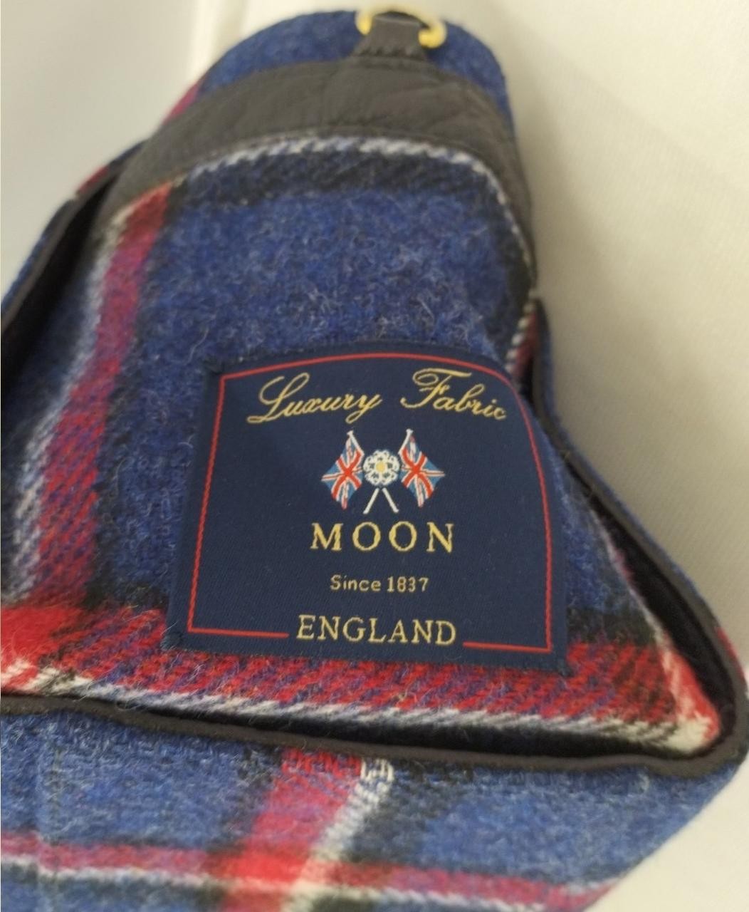 2Way Bag Model Mega Check Pattern Blue Label Cres… - image 6