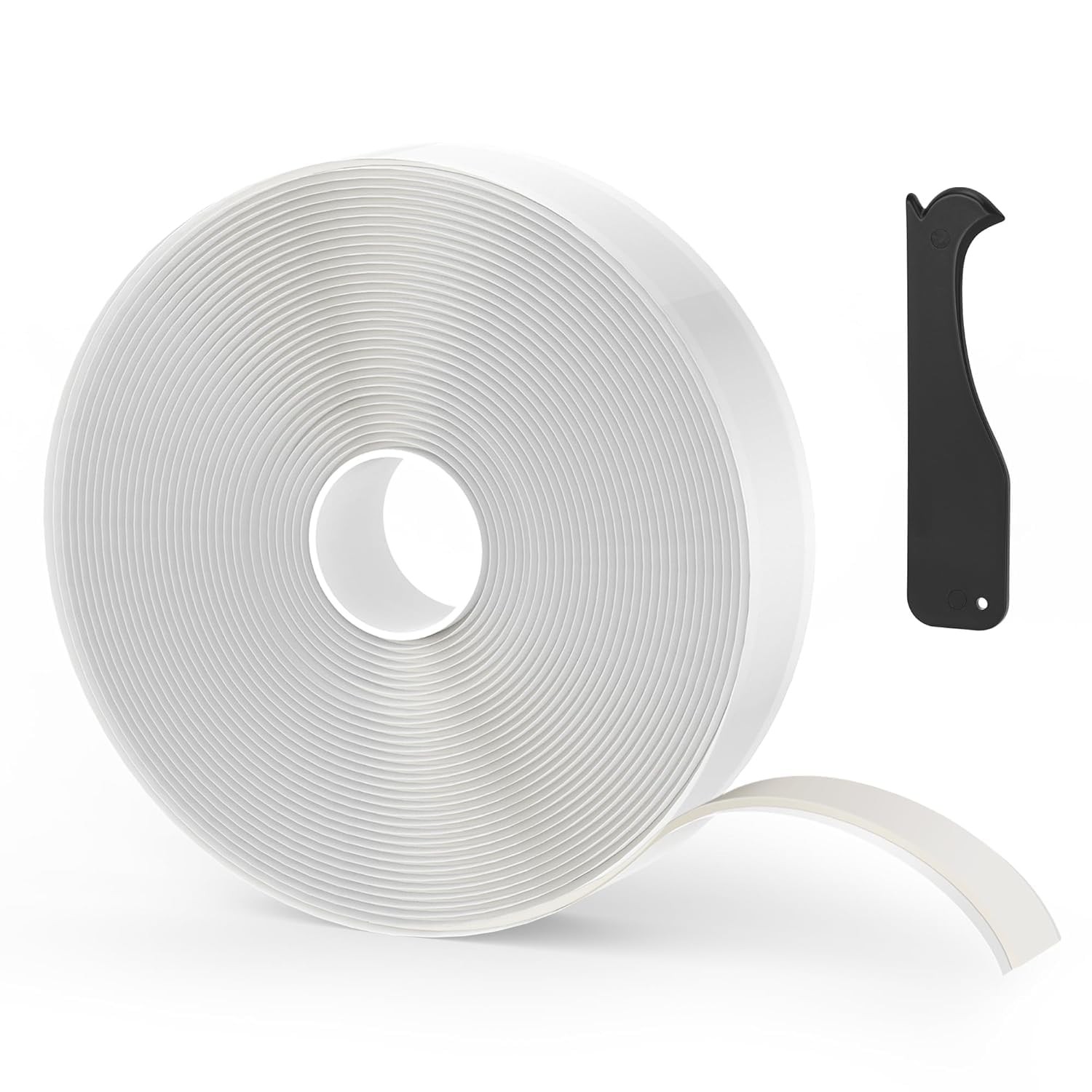 Butyl Tape White 1/2" x 30 Ft None Hardening Premium Butyl Caulk Tape for RV ...