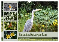 "Calendar 2027 · US Version · Paradise Natural Garden (Wall Calendar 2027 17\" × 1"