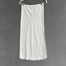 Vintage Wondermaid Half Slip Small Cream Polyester Lingerie Made USA Retro Midi