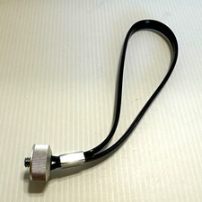 Black Rubber Camera Wrist Strap Hand Grip Loop w/ Metal Screw Mount