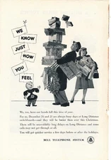 Magazine Ad - 1945 - AT&T / Bell System - World War II - Christmas