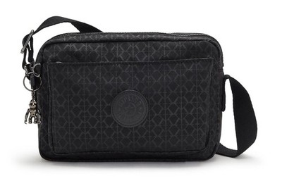 kipling Basic Plus Abanu Crossbody Umhängetasche Tasche Signature Emb Schwarz