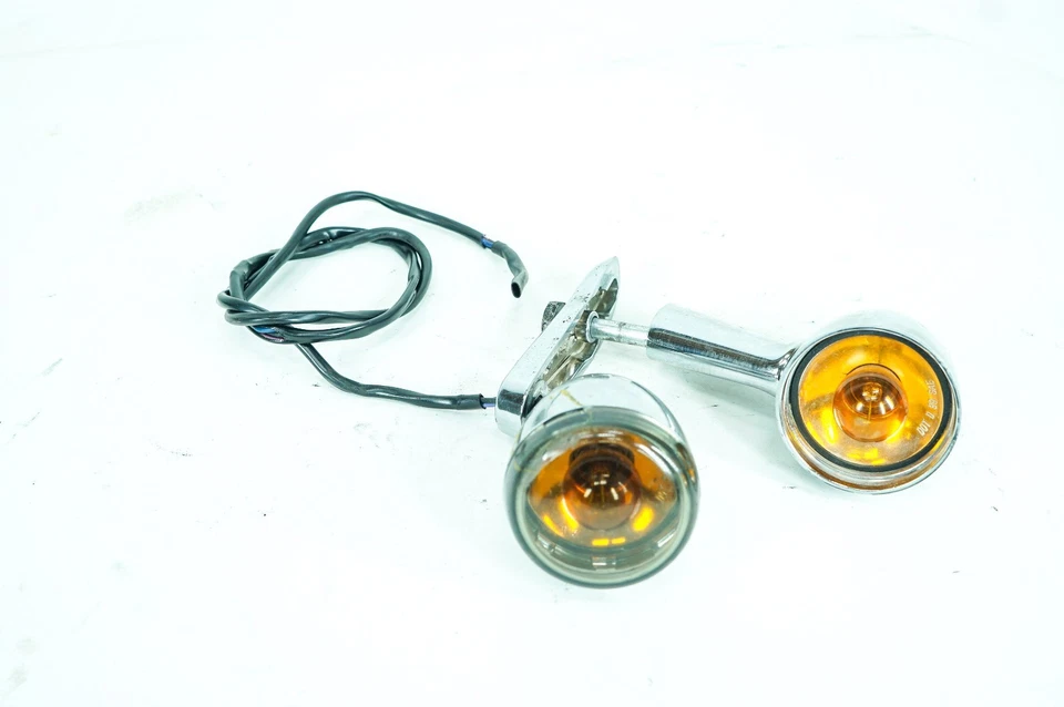 Harley Sportster Low XL883L 07 OEM intermitente trasero izquierdo y derecho rayado 1358 Foto 4 de 4