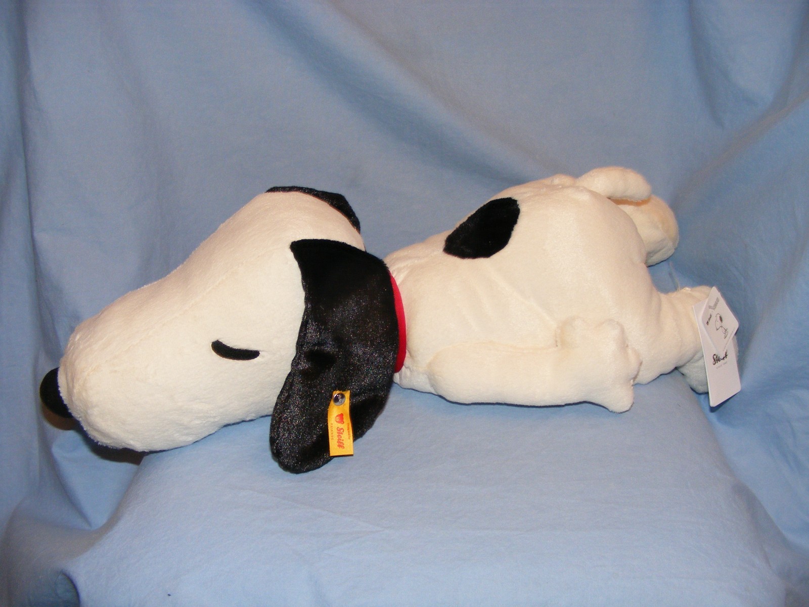 Steiff Snoopy Lying Down 024719 Brand New In Stock Beagle Dog 43cm