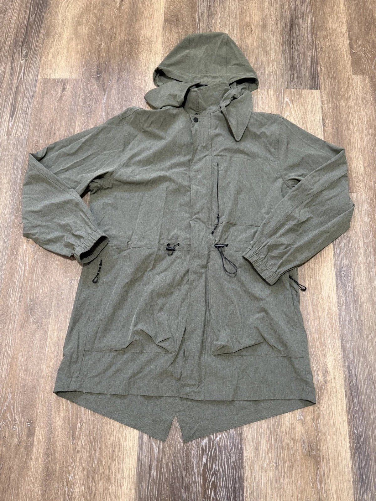 Men’s Packable Parka Jacket, Size Medium, Lot Of 3, New, Outerwear, Hooded, Zip image 8