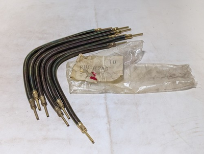 #ad Lot of 10 Showa Bijur Style High Pressure Flexible Spring Armored Lube Hoses $99.99