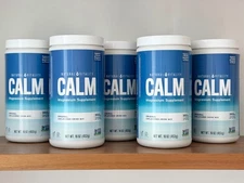 (5) Natural Vitality Calm Magnesium Supplement 16 Oz Orig Unflavored Drink Mixes