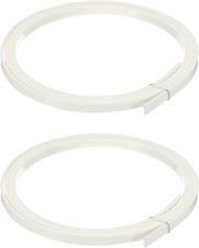 MECCANIXITY Plastic Binding Purfling Strip 1650x7x1.5mm Guitar 2 Pack White