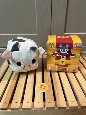 Pet Simulator X Series 1 Mystery Treasure Joy Spotted Cow Plush With Code!