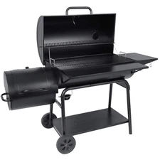 Royal Gourmet Charcoal Barrel Grill with Offset Smoker Large Event Outdoor Camp