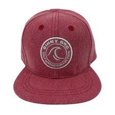 NEW Binky Bro Infant Red Salt Water Collection Wave Patch Snapback Hat Cap