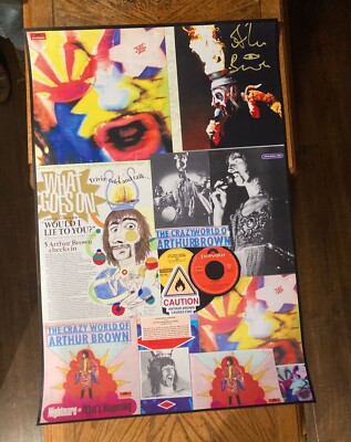 THE CRAZY WORLD OF ARTHUR BROWN CUSTOM POSTER........ 