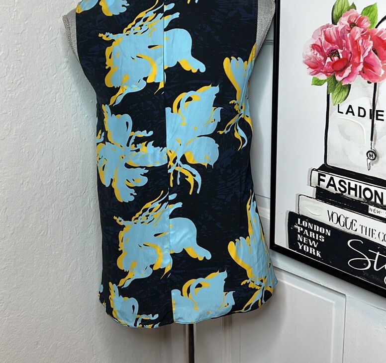 Cedric Charlier Floral Print Silk Tank Top Size 6US $469 | eBay