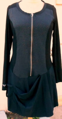 Robe Noire Et Argent La Mode Est à Vous Modèle Jessica - Taille 36 - Neuf Sans étiquettes - Fabriqué En France