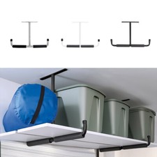 2pcs Garage Storage Hooks T-shaped Utility Hanger for Hanging Bikes Ladder Pipes