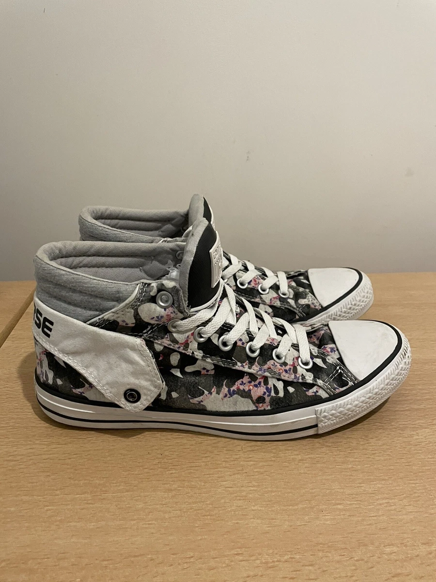 converse all star turn over mid top trainers size uk 9