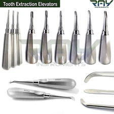 Range of Tooth Extraction Root Elevators Veterinary Dental Surgical Lab Tools