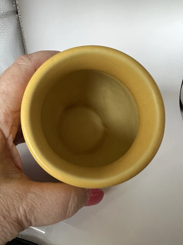 Rookwood Pottery Vase Yellow Goldenrod #2855 from XXX 1930 4.5" GREAT COLOR! - Image 4 of 4